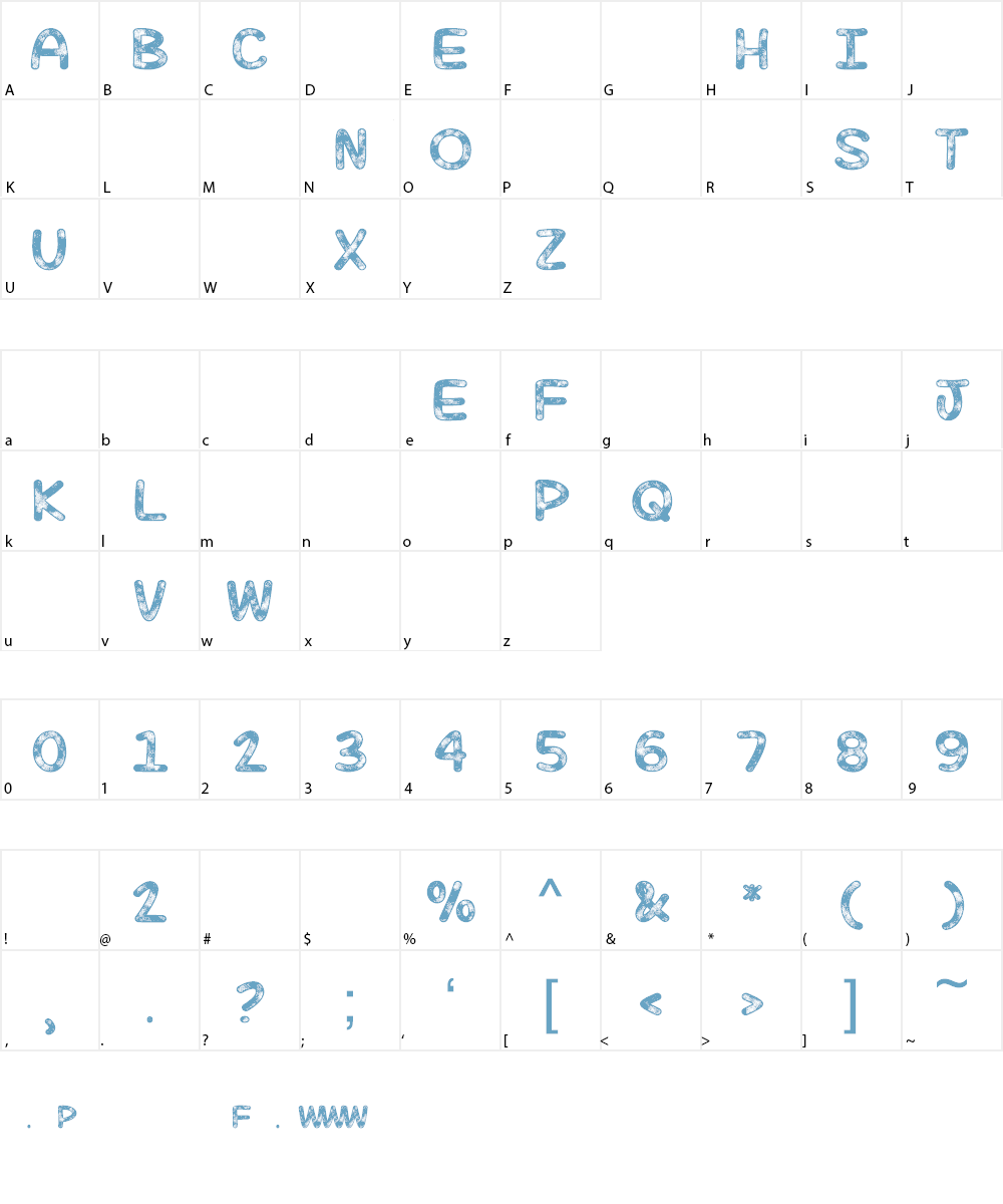 Mf July Sky Font Character